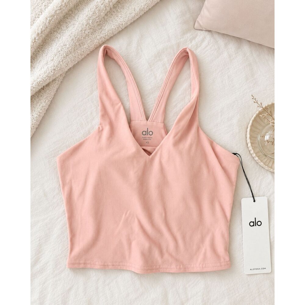 Alo Yoga Airbrush Real Bra Tank – Vintage Pink - Size Small